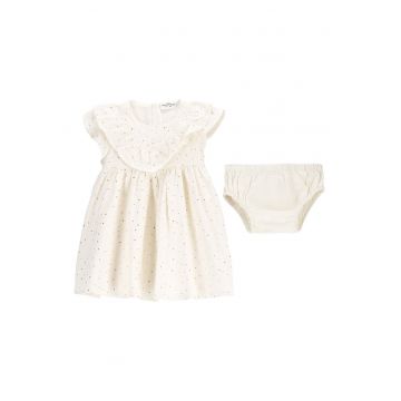 Rochie fete  WC5128202EBG - Bumbac - Bej