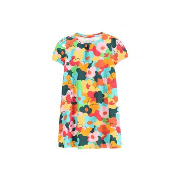 Rochie fete  WC5129201MGK - Bumbac - Multicolor