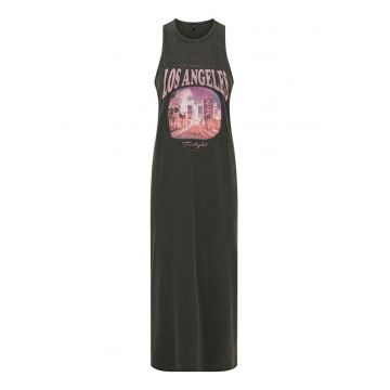Rochie maxi cu croiala dreapta