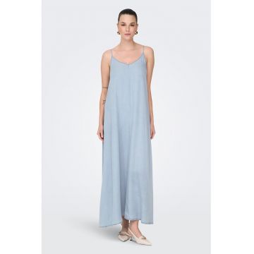 Rochie maxi din lyocell cu decolteu in V Charis