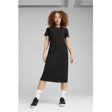 Rochie midi cu slituri pe partea din spate