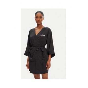 Rochie  neagra - poliester - elastan