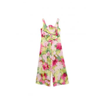 Salopeta fete -  poliester - multicolor