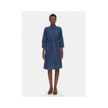 Rochie -  13002015 bumbac - bleumarin - Albastru