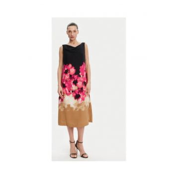 Rochie cu croiala in A - imprimeu floral - DD4KH09C - poliester