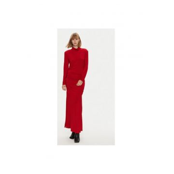 Rochie dama  10909456 - Viscoza/Elastan - S INTL - Rosu