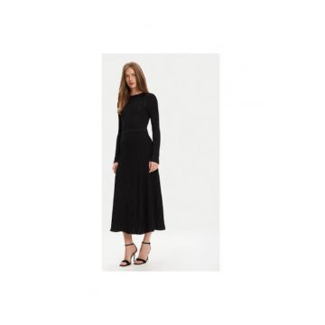 Rochie dama  1QMKDV01W - Viscoza/Poliester - Negru