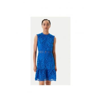 Rochie dama  241-ROSLI - Poliester - Albastru