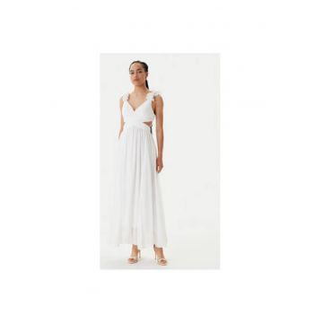 Rochie dama  251-RISSAL - Poliester - Alb