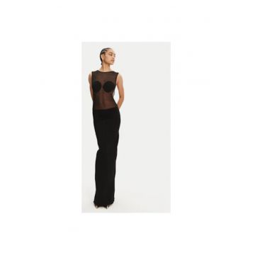 Rochie dama  25E251KN5922434 - Viscoza/Poliester - Negru