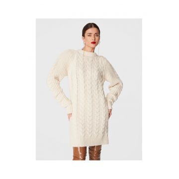 Rochie Dama -  301413929 - Acril - Lana - Bej - Bej