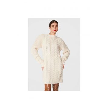 Rochie Dama -  301413929 - Acril - Lana - Bej Rochie Dama -  301413929 - Acril - Lana - Bej