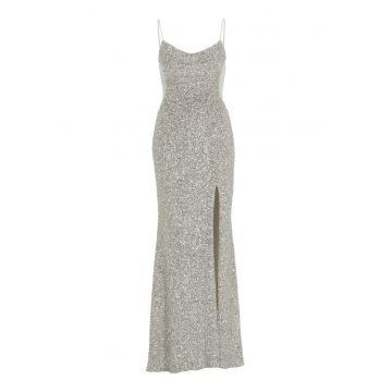 Rochie dama  5AG070HK - Poliester/Elastan - Argintiu