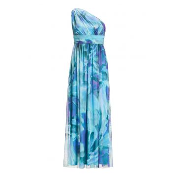 Rochie dama  5AI18900 - Poliester/Elastan - Albastru