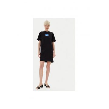 Rochie dama  A2W13028 - Bumbac organic - Negru