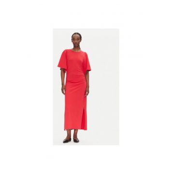 Rochie dama  BBW4560 - Bumbac organic - Rosu