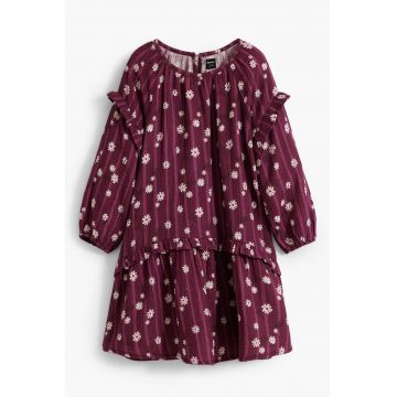 Rochie de bumbac cu model floral