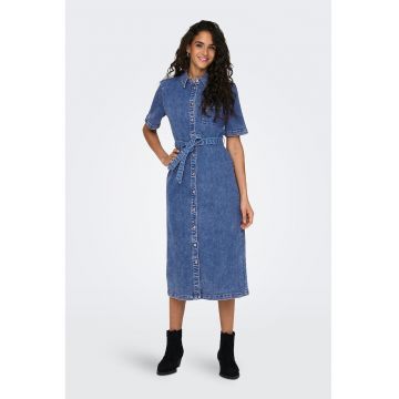 Rochie de denim cu nasturi