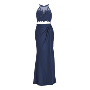 Rochie de seara dama  5AI066HK - Sintetic - Bleumarin