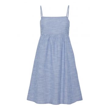 Rochie de vara dama  17155309 - Bumbac/In - Albastru