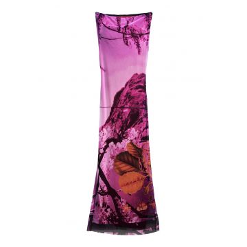Rochie de vara dama  25SWVK39 - Poliester/Elastan - Roz