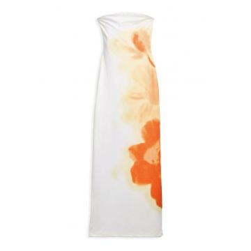 Rochie de vara dama  25SWVK49 - Poliester/Elastan - Ecru