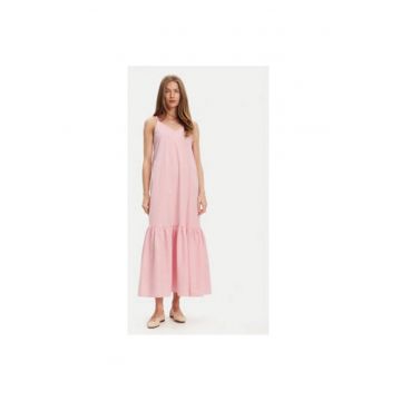 Rochie de vara dama  4SZRDV0B8 - Bumbac - Roz