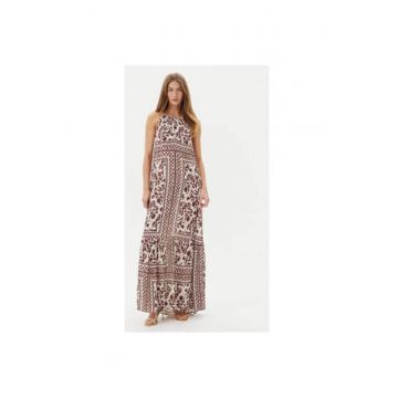 Rochie de vara dama  511FD15025 - Viscoza - Maro