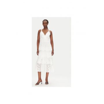 Rochie de vara dama  53-3396 - Bumbac - Alb
