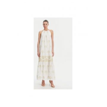 Rochie de vara dama  P25CPAB02601 - Bumbac/Poliester - Alb