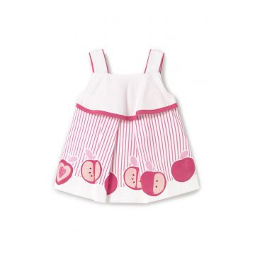 Rochie de vara fete  1864 - Bumbac - Roz