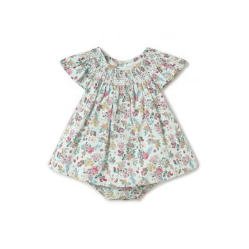 Rochie de vara fete  1867 - Bumbac - Verde