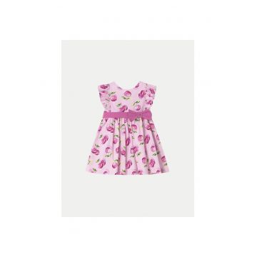 Rochie de vara fete  1914 - Bumbac - 4 ani - Roz