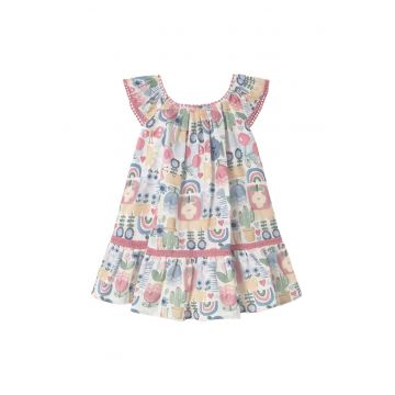 Rochie de vara fete  1917 61 - Bumbac - 4 ani - Multicolor
