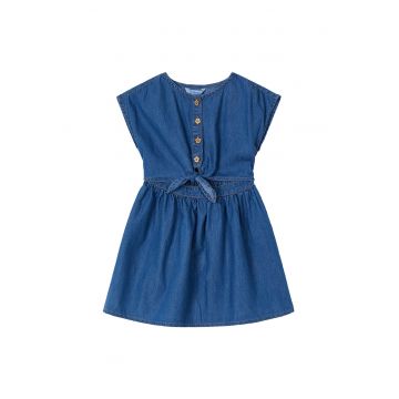 Rochie de vara fete  3931 - Bumbac/Lyocell - 7 ani - Bleumarin