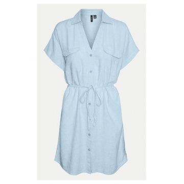 Rochie din in si vascoza
