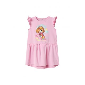 Rochie fete  13240701 - Bumbac/Elastan - Roz