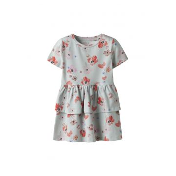 Rochie fete  13244206 - Bumbac organic - Albastru