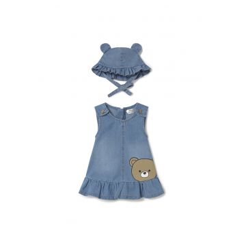 Rochie fete -  bumbac - albastru