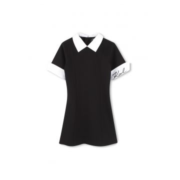 Rochie fete  Z30462 09 - Viscoza/Poliamida - 12 - Negru