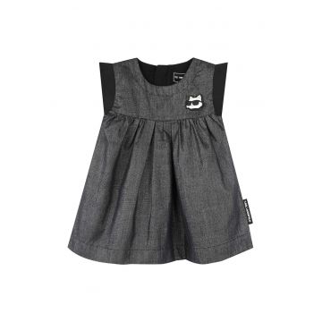 Rochie fete  Z30514 Z12 - Bumbac/Poliester - Gri