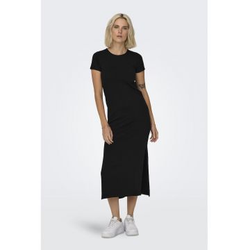 Rochie-tricou cu slituri laterale Yava