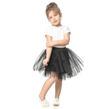 Fusta evazata cu tul