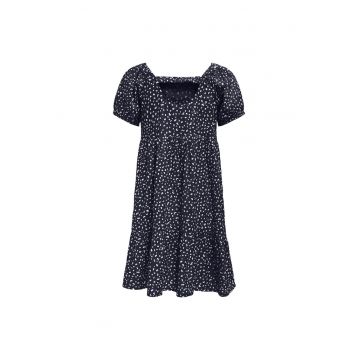 Rochie casual -  bleumarin - material sintetic - pentru fete Rochie casual -  bleumarin - material sintetic - pentru fete