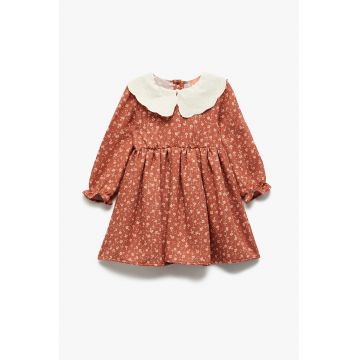 Rochie cu maneci lungi si decolteu Peter Pan Rochie cu maneci lungi si decolteu Peter Pan