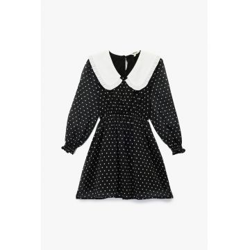 Rochie cu maneci lungi si guler doll Rochie cu maneci lungi si guler doll