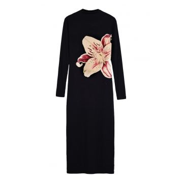 Rochie dama  25SWVKX1 - Viscoza/Elastan - Negru Rochie dama  25SWVKX1 - Viscoza/Elastan - Negru