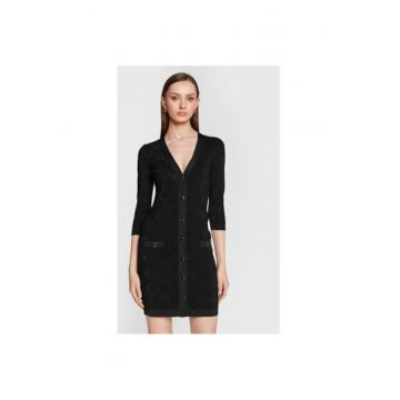 Rochie Dama -  302511501 - Viscoza - Poliester - Negru Rochie Dama -  302511501 - Viscoza - Poliester - Negru