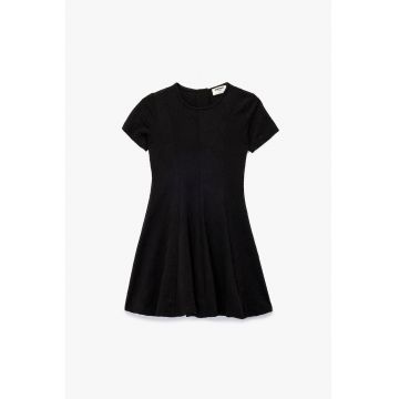 Rochie evazata cu maneci scurte Rochie evazata cu maneci scurte
