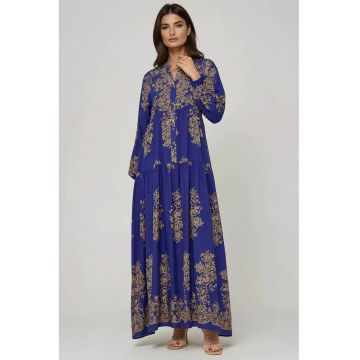 Rochie maxi -  albastru - material subtire Rochie maxi -  albastru - material subtire